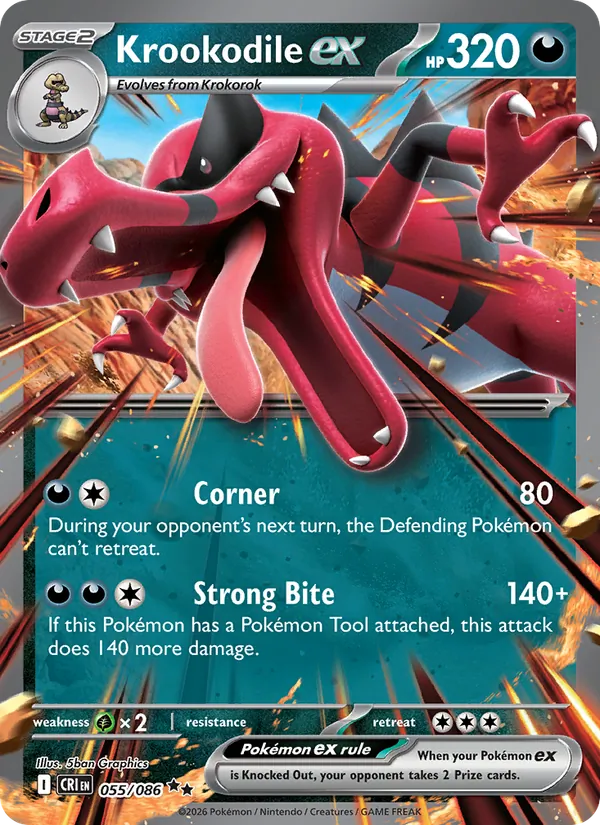 Krookodile ex #055/86
