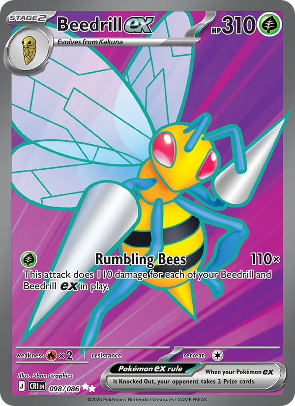 Beedrill ex #098/86