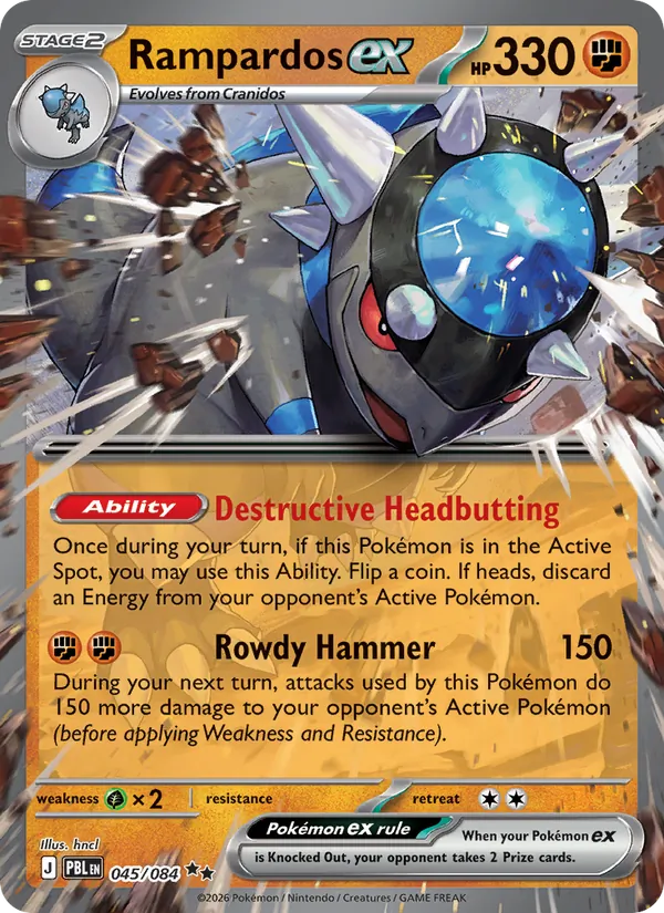 Rampardos ex #045/84