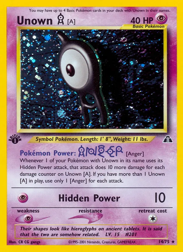 Unown [A] #14/75