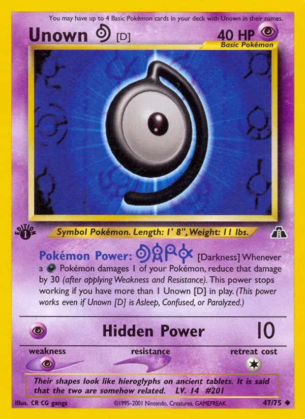 Unown [D] #47/75
