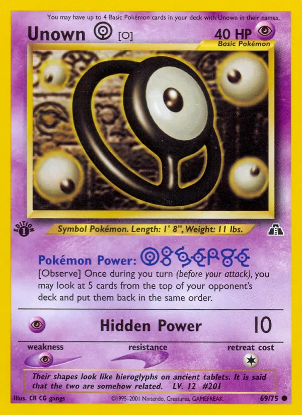 Unown [O] #69/75