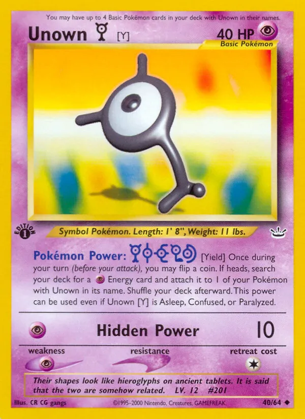 Unown [Y] #40/64