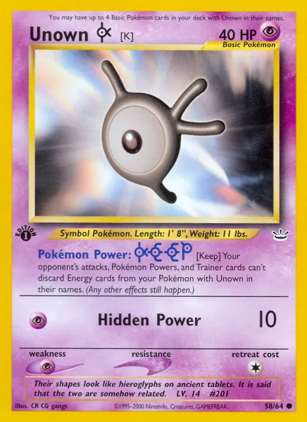 Unown [K] #58/64