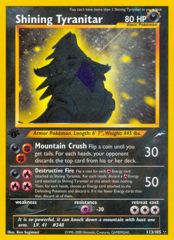 Shining Tyranitar #113/105