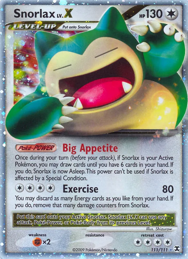 Snorlax LV.X #111/111