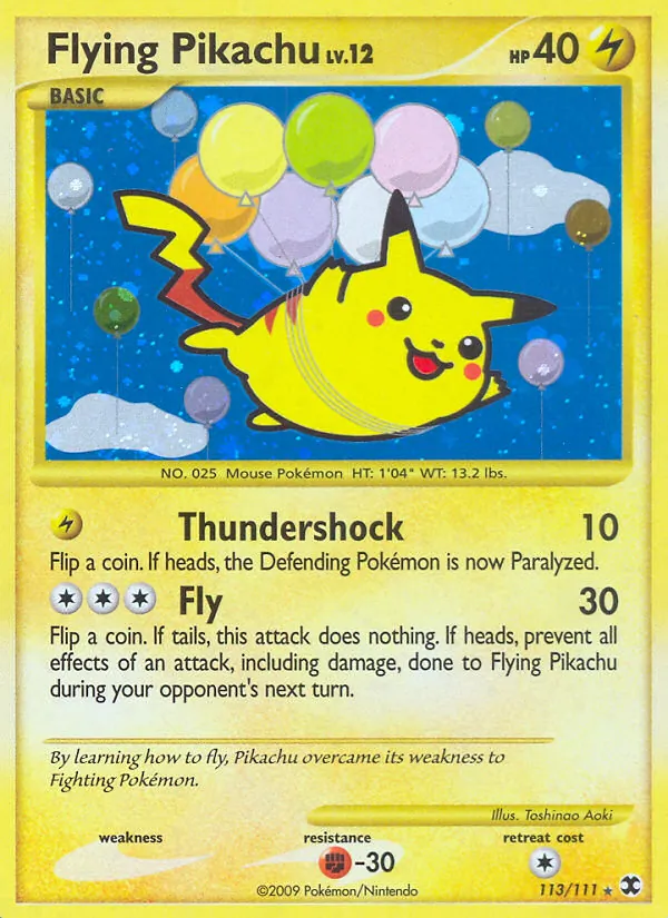 Flying Pikachu #113/111