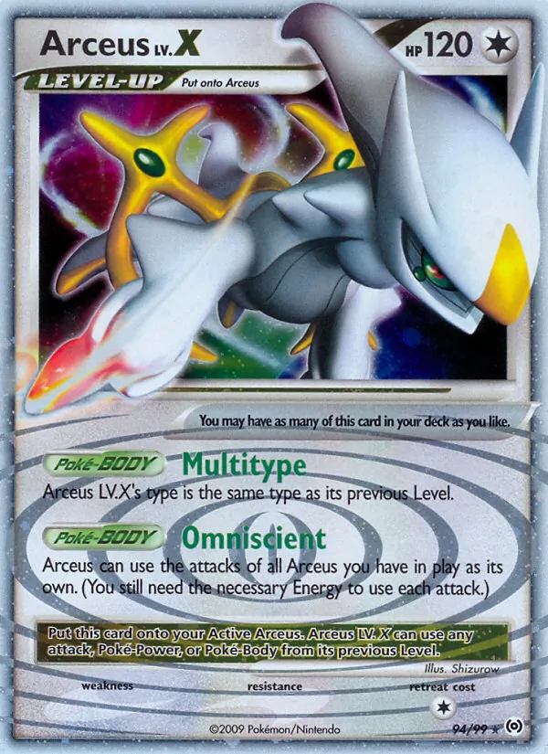 Arceus LV.X #94/99
