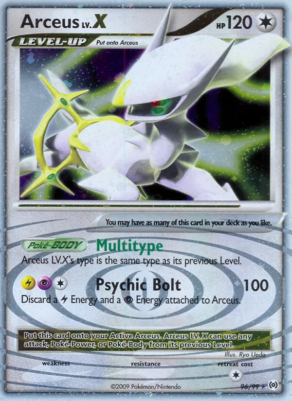 Arceus LV.X #96/99