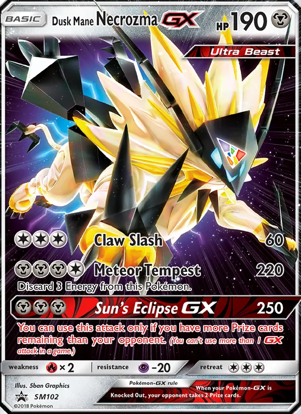 Dusk Mane Necrozma GX SM102