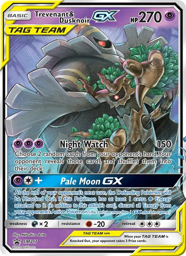 Trevenant & Dusknoir GX SM217