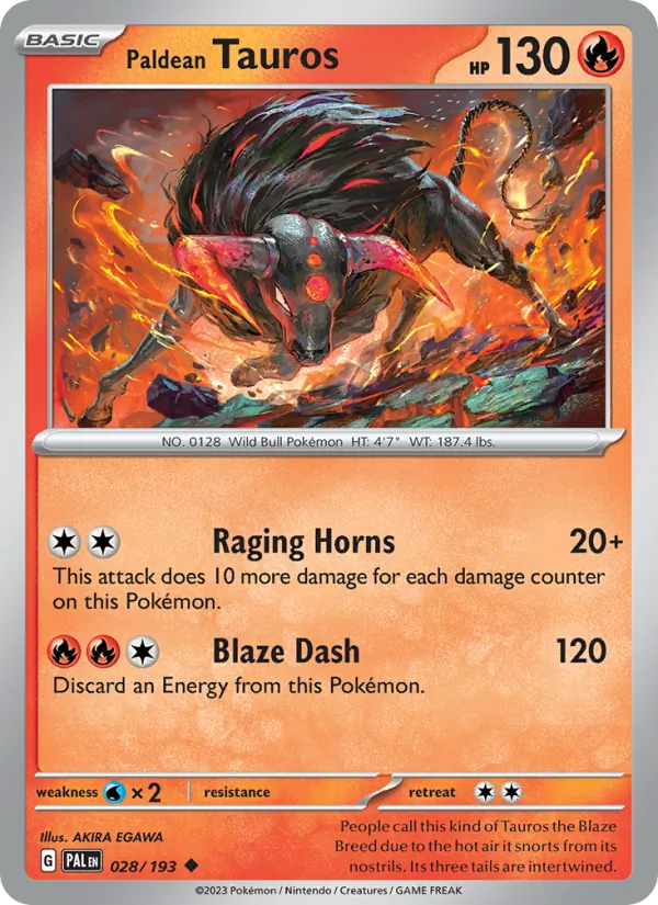 Paldean Tauros #028/193