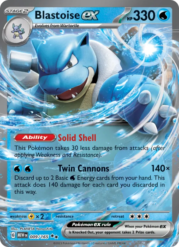 Blastoise ex #009/165