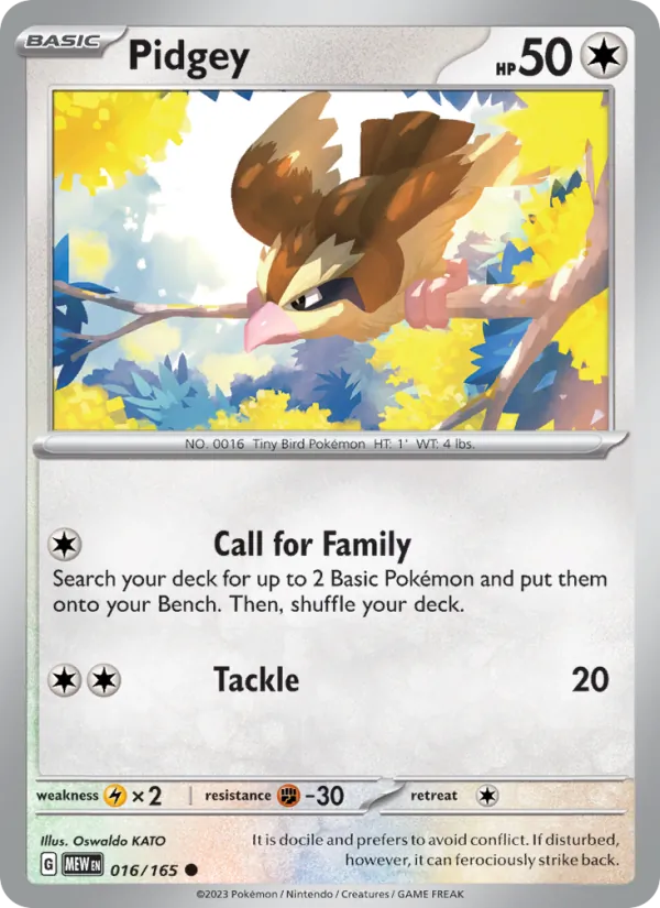 Pidgey #016/165