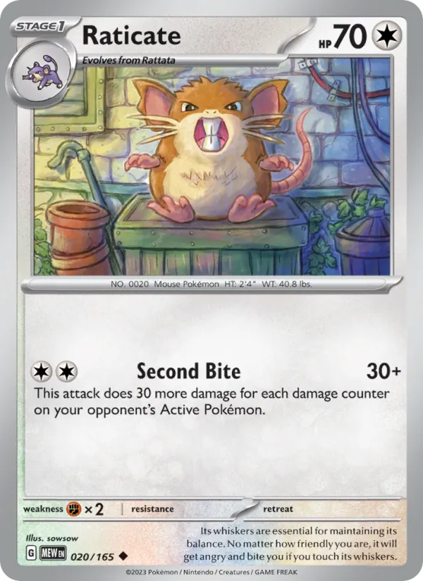 Raticate #020/165