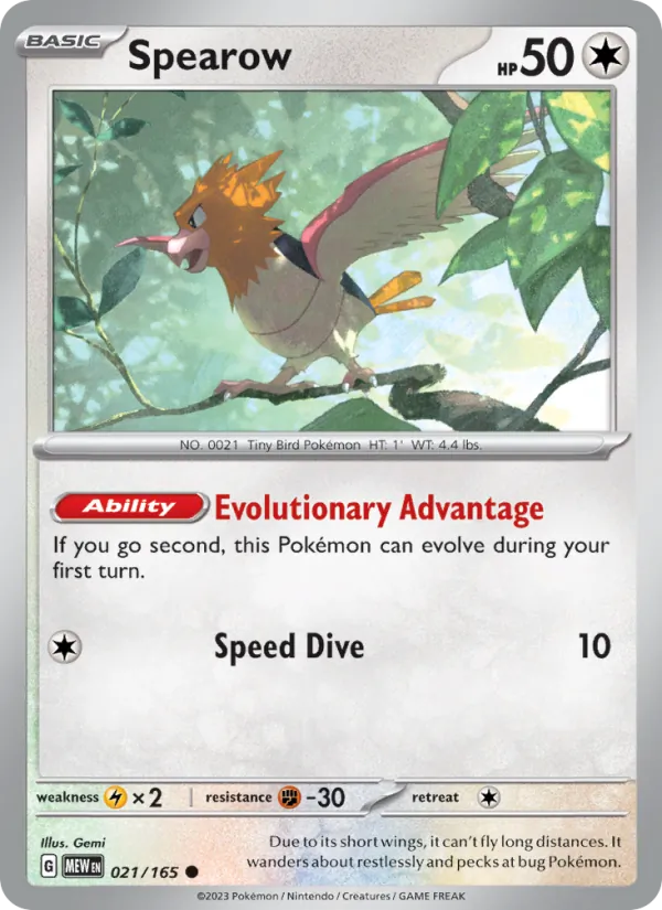 Spearow #021/165