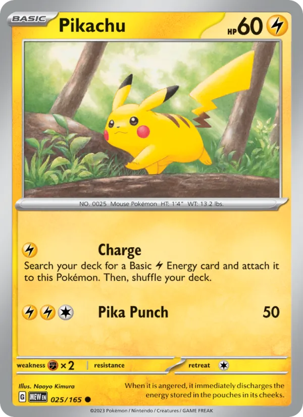 Pikachu #025/165