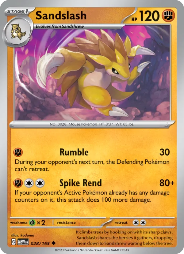 Sandslash #028/165