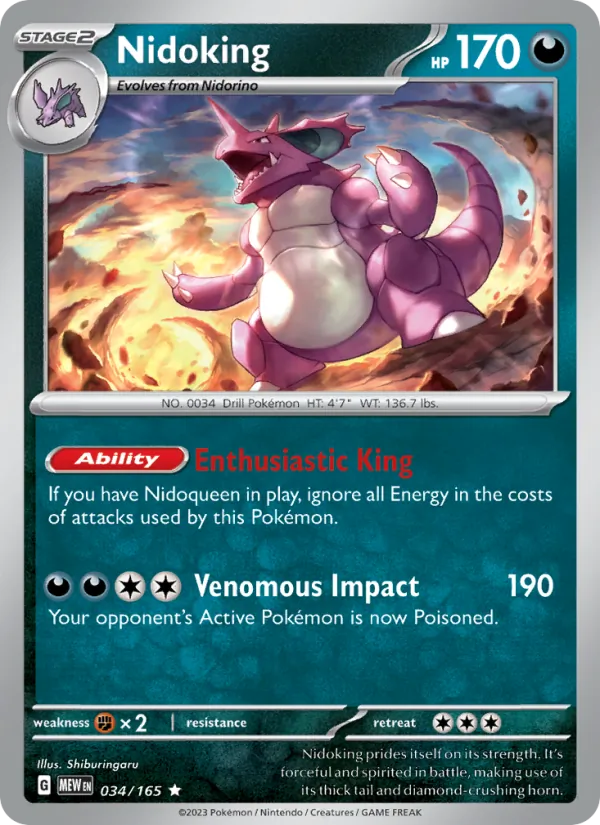Nidoking #034/165