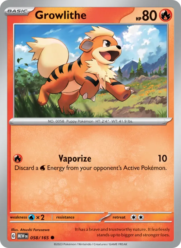 Growlithe #058/165