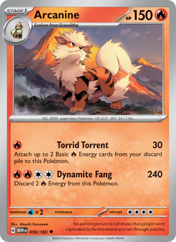 Arcanine #059/165
