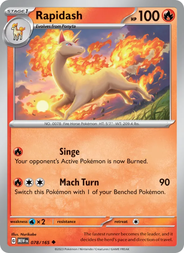 Rapidash #078/165
