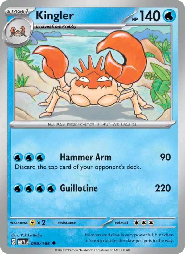 Kingler #099/165