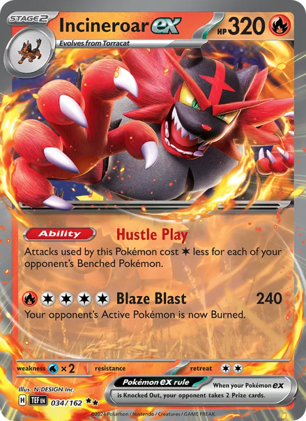 Incineroar ex #034/162