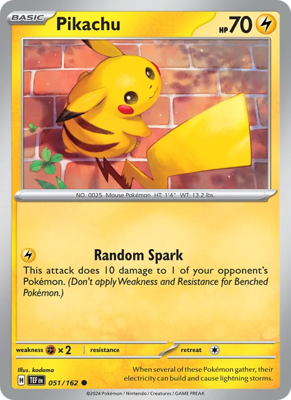 Pikachu #051/162