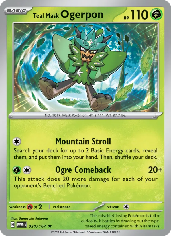 Teal Mask Ogerpon #024/167