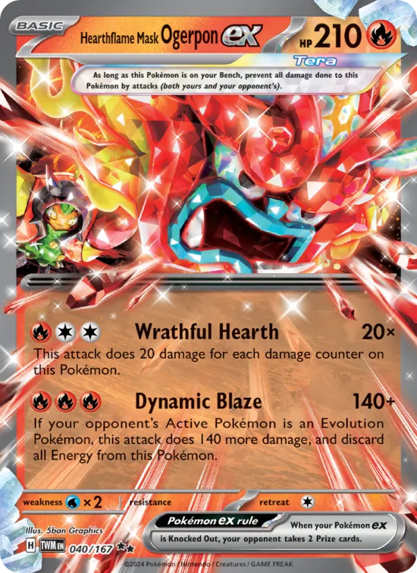 Hearthflame Mask Ogerpon ex #040/167