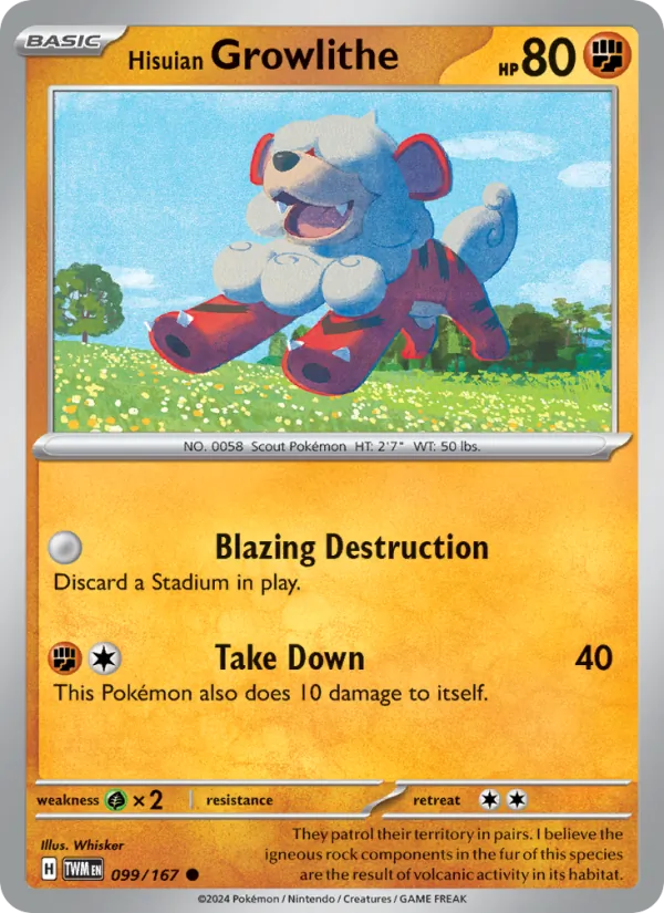 Hisuian Growlithe #099/167