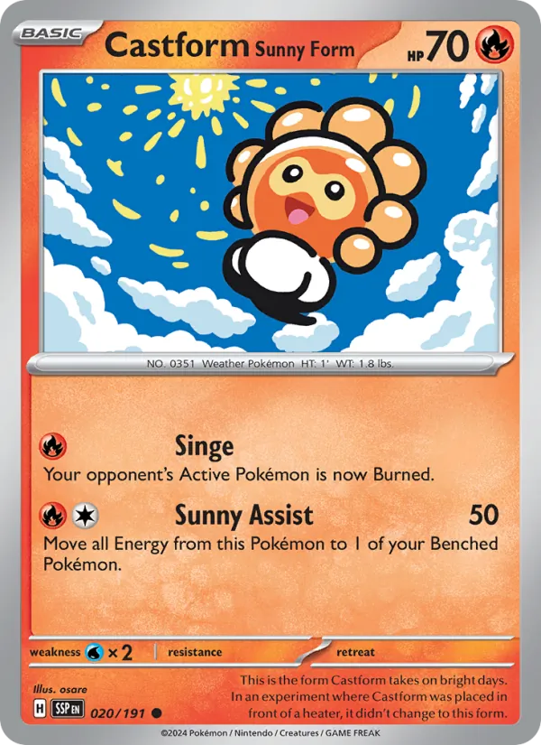 Castform Sunny Form #020/191