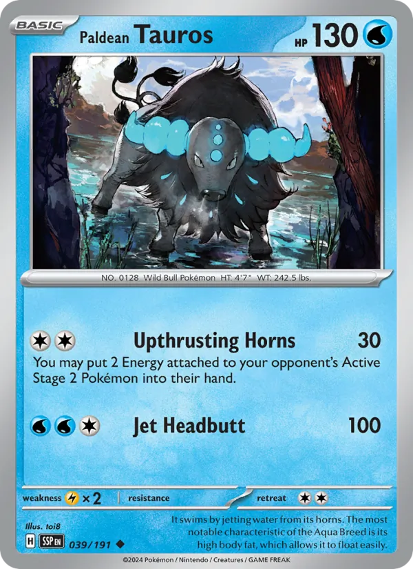Paldean Tauros #039/191