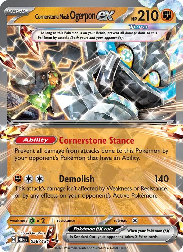 Cornerstone Mask Ogerpon ex #058/131