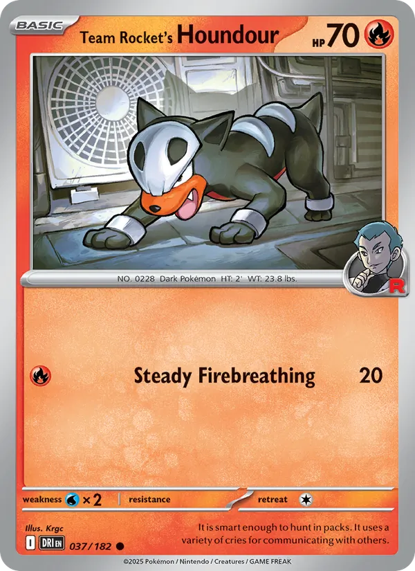 Team Rocket's Houndour #037/182