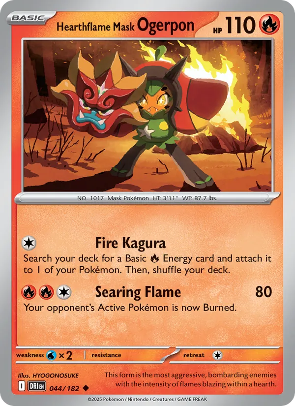Hearthflame Mask Ogerpon #044/182