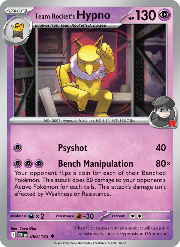 Team Rocket's Hypno #080/182
