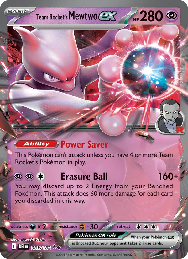 Team Rocket's Mewtwo ex #081/182