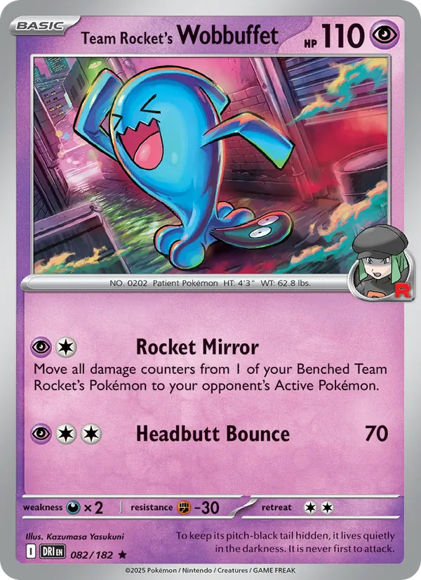 Team Rocket's Wobbuffet #082/182