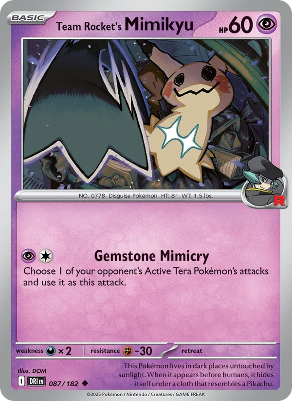 Team Rocket's Mimikyu #087/182