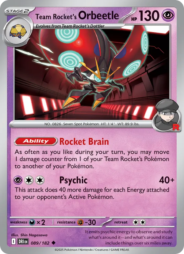 Team Rocket's Orbeetle #089/182