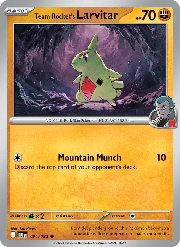 Team Rocket's Larvitar #094/182