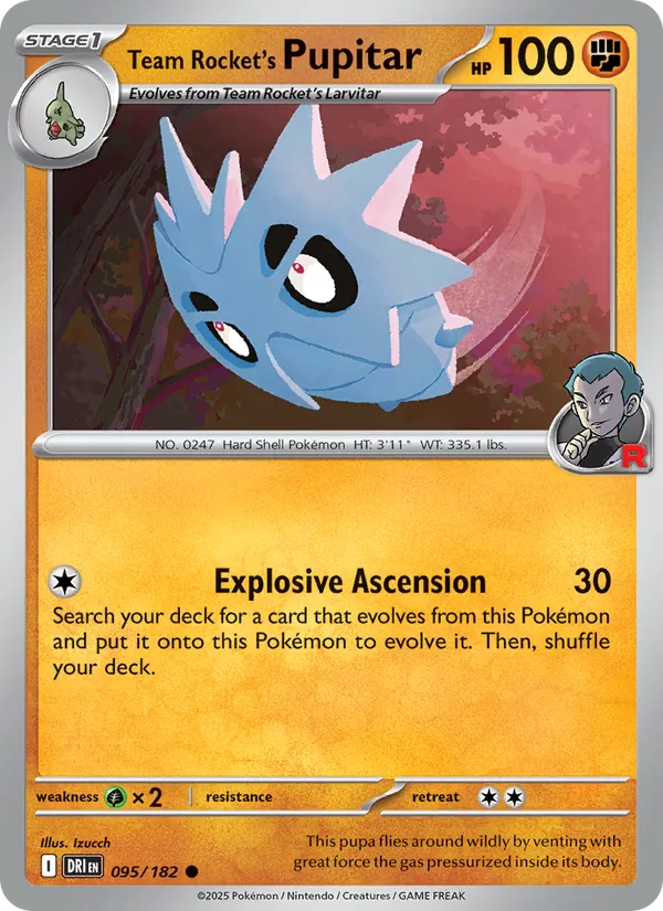 Team Rocket's Pupitar #095/182