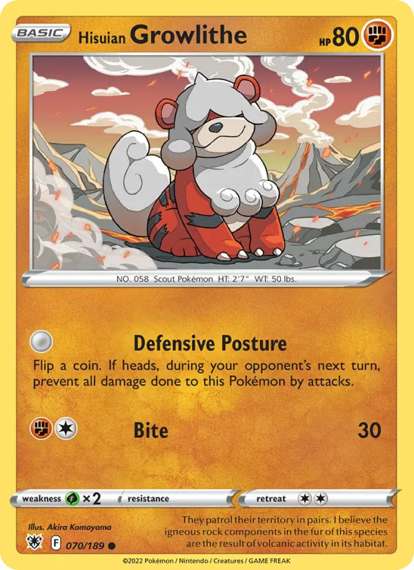 Hisuian Growlithe #070/189