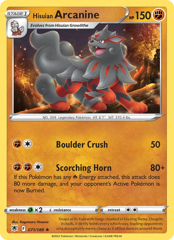 Hisuian Arcanine #071/189