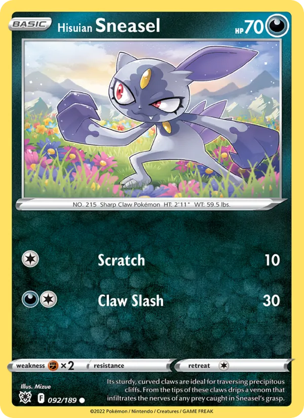 Hisuian Sneasel #092/189