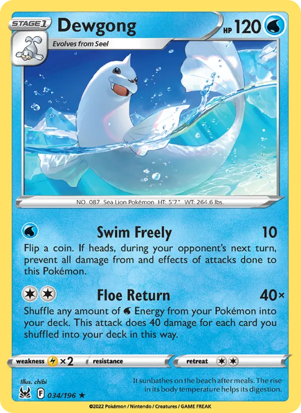 Dewgong #034/196