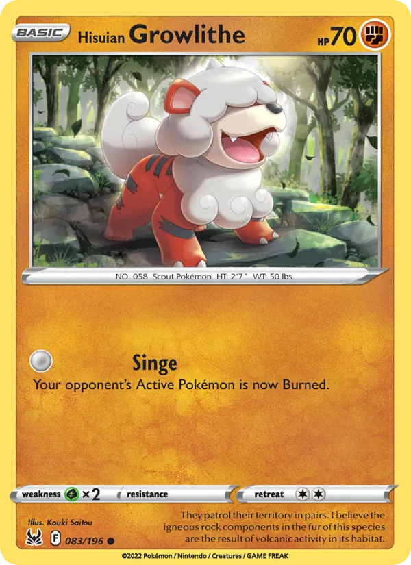 Hisuian Growlithe #083/196