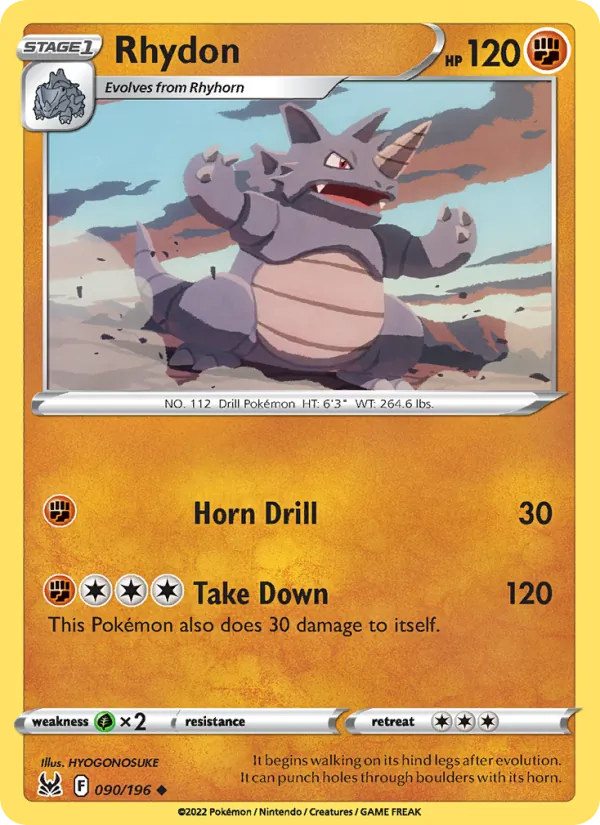 Rhydon #090/196